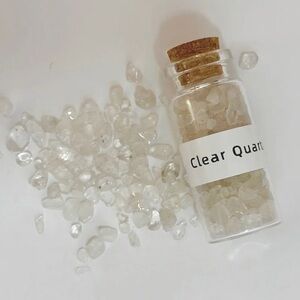 Clear Quartz Gemstone Vial